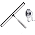 Miniatyrbillede 2 af 5: Bruse Squeegee Rustfrit Stål Vindue Squeegee Ingen Boring Selv