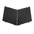 Miniatyrbillede 1 af 5: Sort Front Kofanger Nedre Mesh Grill Trim Dækpar Venstre Højre Til E60 E61