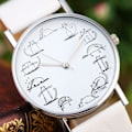 Miniatyrbild 4 av 5: /#/Fashion söta tecknade katter armbandsklocka dam analog kvartsklocka/#/