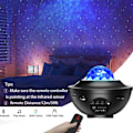 Miniatyrbilde 6 av 6: ##/Stjernehimmel-projektorlampe, USB vannmønster LED nattlys##/