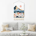 Miniatyrbilde 4 av 5: ##/Set med 2 kunstveggtepper - 35×50 cm Japansk veggdekorasjon##/