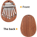 Miniatyrbilde 3 av 5: 1 x Mini Kalimba (Tåreformet), 8-Tast Kalimba, Bærbar Solid