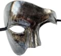 Miniatyrbilde 2 av 5: (Svart Sølv) Vintage Maskerademaske Fantom Operahuset En E