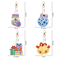 Miniatyrbild 2 av 5: ##/Diamantmålad Nyckelring Jul Kristalldiamant##/