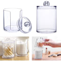 Miniatyrbillede 4 af 5: 3 i 1 Vatpindsholderboks Plastik Vatpindsholder Transparent