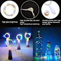 Pikkukuva 3 / 5: LED-viinipullovalot moniväriset, (3 kpl) USB-ladattavat ilman paristoja