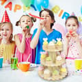 Miniatyrbillede 4 af 5: (Gul 32cm*30cm) 3-etagers Cupcake Stativ Pap Kartons Cupcake Stativ
