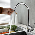 Miniatyrbillede 2 af 5: 1 stk. Dobbeltfunktion Bredvinkel Solid Messing Vandhane Luftblæsere - Han