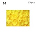 Miniatyrbilde 1 av 5: 100 stk. Fake Blomster Romantiske Fargerike Stoff Kunstige Roseblomstblader til Bryllup 14