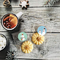Miniatyrbillede 5 af 5: 🎄 Julemærker til gaveindpakning - Nyttårsdekoration, lykønskningskort, slikposer - Stickersqy1652-100stk 🎄