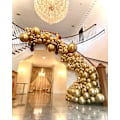 Miniatyrbillede 2 af 5: ##/Chrome Guld Balloner 82 stk. Metallic Guld Ballon Girland Bue Kit##/