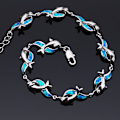 Miniatyrbilde 1 av 5: /#/Sølv og Rhodium og Elegant Delfin Shimmer for Kvinner Jenter/#/