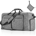 Miniatyrbillede 1 af 5: ##/Rejsetaske til mænd 65L Foldbar Rejsetaske med Sko-rum Overnight Taske til Mænd Kvinder Vandafvisende & Rivfast (Grå)##/