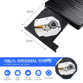 Miniatyrbilde 1 av 5: Ekstern CD/DVD-stasjon med USB 3.0/Type C
