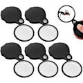 Miniatyrbilde 2 av 5: 5 stk Mini Leseforstørrelsesglass Lommeforstørrelsesglass x10 Foldbar Lomme