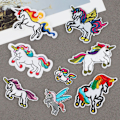 Miniatyrbild 1 av 5: 21 st Unicorn-lappar Multi-färgade slumpmässigt blandade Handgjorda lappar A