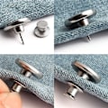 Miniatyrbilde 3 av 4: 15 stk Jeansknapper, Sømløse DIY Metallknapper Avtakbare Jeans