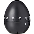Miniatyrbillede 1 af 5: Lotde 4 Sort Ægformet Mekanisk Timer