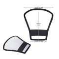 Miniatyrbillede 4 af 5: 2 Stykker Flash Diffuser Softbox 25X25X21cm Fleksibel Hvid Reflek