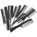 Miniatyrbillede 1 af 5: 2 stk. 10 Anti-statisk Sort Plastikkam til Salon Hårstyling