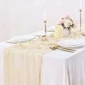 Miniatyrbillede 1 af 6: ##/Boheme-inspireret dug til bryllupsbord, 90*400cm##/