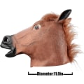 Miniatyrbillede 3 af 5: Hestemaske, Halloween Maske Cos Latex Hestehovedmaske Dansende Anim