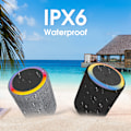 Miniatyrbild 2 av 5: ##/Vattentät Bluetooth-högtalare för utomhus - Svart, Cylinder Dazzle Col##/