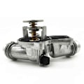 Miniatyrbillede 1 af 5: 11531437040 Bil Aluminium Kølevand Termostat Samling til 3' 5' 7' E46 E39 X5 X3 Z3 Z4 330I 5