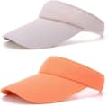 2-pack solskydd för kvinnor och flickor, sport solskydd keps dam tom hatt lång brätte justerbar H