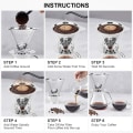 Miniatyrbilde 5 av 5: (800Mesh) Gjenbrukbar kaffefilter, permanent filter i rustfritt stål