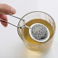 Miniatyrbilde 3 av 4: Te-infuser Håndtak Te-kule Sfære Mesh Te-sil Kaffe Urte Krydder Filter Diffuser Kjøkkenredskap