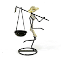 Miniatyrbilde 1 av 5: Kreativ Lysestake med Figur Idyllisk Jente Lysestake