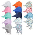 Miniatyrbild 6 av 6: ##/Solhatt för Bebisar, Pojkar eller Flickor, Sommarstrandhatt för Barn, Mjuk Justerbar Snapback-Keps för Barn##/