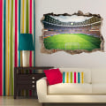 Miniatyrbilde 3 av 5: 3D Veggdekor for Stue, 3D Fotball Arena Veggklistremerker,