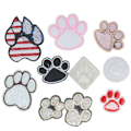 Miniatyrbillede 1 af 5: 9 stk. Broderet Patch Hundepotformet Stryge-på Patch DIY Broderi
