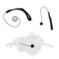 Miniatyrbilde 5 av 5: 5 stk. Linsebeskyttelsesdeksel Anti-tapt Tau, Universell Dslr Slr Kamera Anti-tapt Linsebeskyttelsesdeksel Holder Lanyard Stropp Forebygge Tap