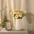 Miniatyrbillede 3 af 4: Kunstige Rose Silkeblomster Buket Hjem Kontor Bryllup Arrangement