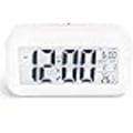 Miniatyrbild 4 av 5: ##/Vit digital väckarklocka med LED-display##/