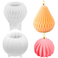 Miniatyrbillede 1 af 5: ##/2 stk Silikon Stearinlysforme, Pæreformet Stearinlysform, DIY 3D Stearinlys##/