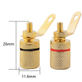 Pikkukuva 1 / 5: /#/Plated copper speaker binding post banana plug horn audio wi/#/