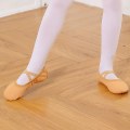 Miniatyrbilde 4 av 5: Balletdansesko med delt såle, flate gymnastikdanseslippere
