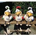 Miniatyrbillede 4 af 4: 1 stk. Daze-Kylling-Statuer, Udendørs Daze-Kylling-Skulptur, Daze-Kylling-