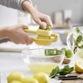 Miniatyrbillede 5 af 5: (Gul) Manuel saftpresser Hjem lille presser - citronpresser - le