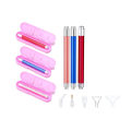Miniatyrbillede 2 af 5: 3 stk. LED Diamantmaling Borpen 5D Lysende Diamantmaling