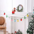 Miniatyrbillede 3 af 5: 1 stk Filtkugle Girland Sød Jule DIY Strikket Hængende Dekoration Dec