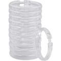 Miniatyrbilde 2 av 5: 12 stk Plast Dusjgardinringer, Runde O-ringer Henger for