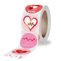 Miniatyrbillede 1 af 4: 3X500 stk. julemærker rulle?etiket glædelig valentinsdag valentinsdag gave&