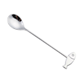 Miniatyrbilde 1 av 5: Kaffeskje med langt håndtak i rustfritt stål Kakegaffel Serviseutstyr Spoon 1