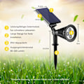 Miniatyrbillede 2 af 6: ##/LED solcellelys LED solcelle spotlight (2 stk. varm hvid) spotlight##/