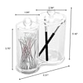 Miniatyrbillede 1 af 5: 1 stk Bomuldspodæske 2 Runde Æsker Transparent Akryl Makeup St